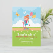 Invitation de la Fille Scooter (Debout devant)