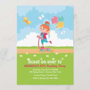 Invitation de la Fille Scooter