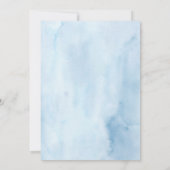 Invitation de la fille sous le Baby shower marin (Dos)