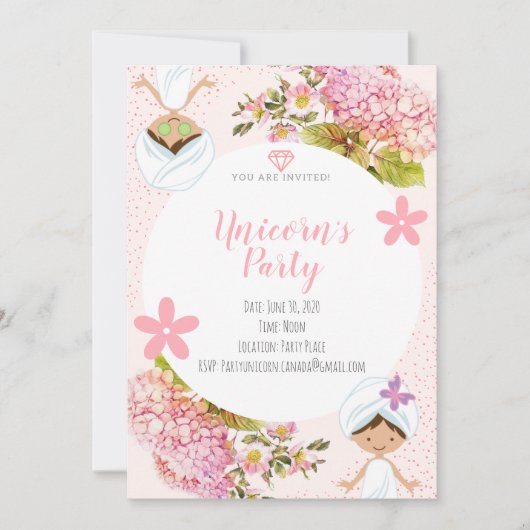 Invitation de la Fille Spa (Devant)