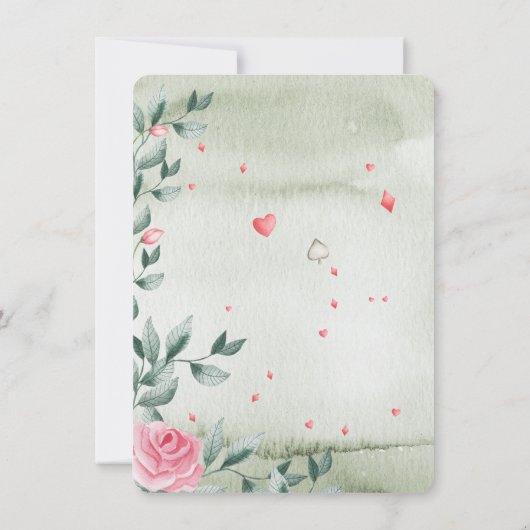 Invitation de la Fille Tea Party (Dos)