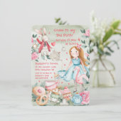 Invitation de la Fille Tea Party (Debout devant)