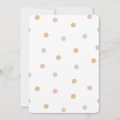 Invitation de la fille Teddy Bear Douche | Boho Te (Dos)