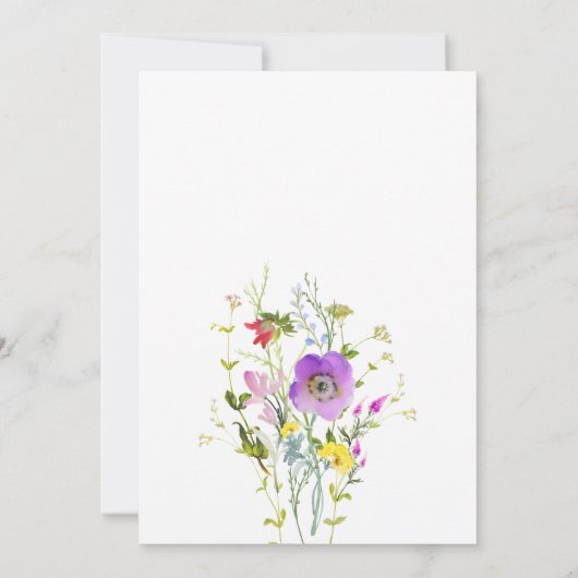 Invitation de la Fleur sauvage (Dos)