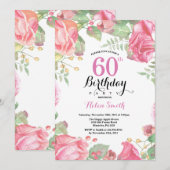 Invitation de la flore botanique 60e anniversaire (Devant / Derrière)