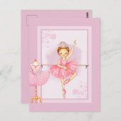 Invitation de la flore de ballerine (Devant / Derrière)