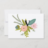 Invitation de la flore et de la faune RSVP (Dos)
