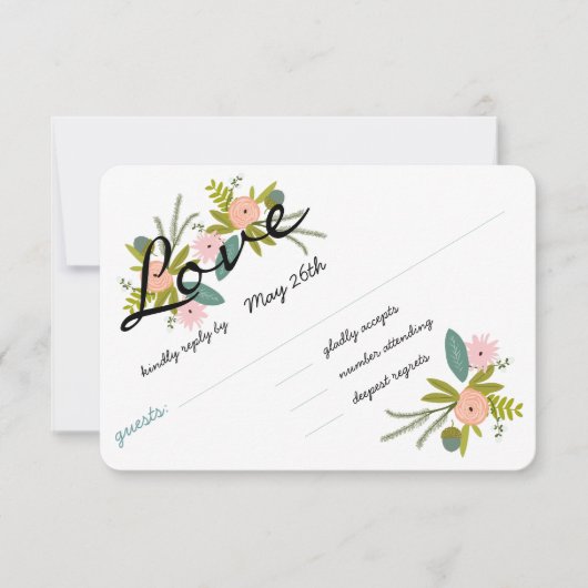 Invitation de la flore et de la faune RSVP (Devant)