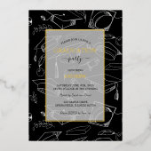 Invitation de la Foil Graduation Party (Recto)