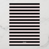 Invitation de la Foil Graduation Party (Verso)
