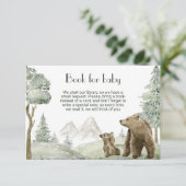 Invitation de la forêt d'aquarelle de la mère et d (Debout devant)