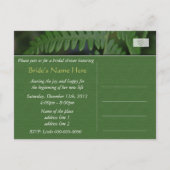 Invitation de la fougère verte de printemps feuill (Dos)