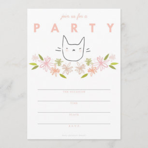 Invitation de la Garden Cat Party