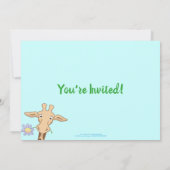 Invitation de la Giraffe Baby shower Party (Dos)