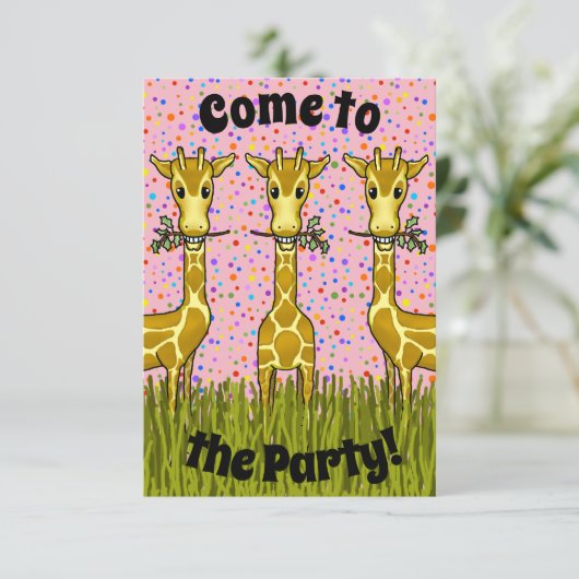 Invitation de la Giraffes (Debout devant)