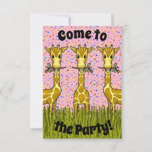 Invitation de la Giraffes