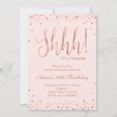 Invitation de la Gold Party rose (Devant)