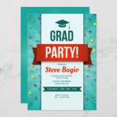 Invitation de la Grad Party (Devant / Derrière)