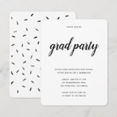Invitation de la Grad Party (Devant / Derrière)