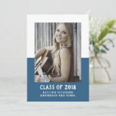 Invitation de la graduation du bloc de couleurs de (Debout devant)