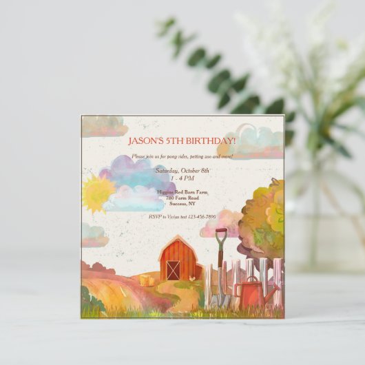 Invitation de la grange rouge (Debout devant)