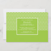 Invitation de la Green Chevron Photo Graduation Pa (Dos)