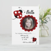 Invitation de la Invitation de photos Lady Bug (Debout devant)