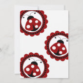 Invitation de la Invitation de photos Lady Bug (Dos)