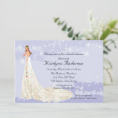 Invitation de la jeune mariée Fête de l'mariée (Debout devant)