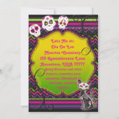 Invitation de la Journée des morts de Los Muertos (Dos)