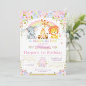 Invitation de la Jungle Animals (Debout devant)