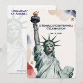 Invitation de la Liberté pour le 250e anniversaire (Devant / Derrière)