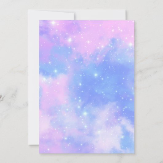 Invitation de la licorne d'Halloween (Dos)