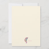 Invitation de la licorne magique (Dos)