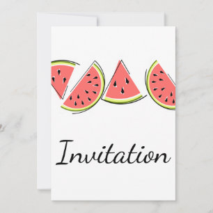 Invitation de la ligne Watermelon verticale