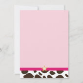 Invitation de la Little Cowgirl Party (Dos)