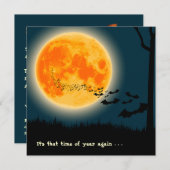 Invitation de la lune de récolte (Devant / Derrière)