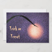 Invitation de la lune d'Halloween (Devant)