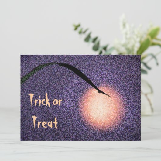 Invitation de la lune d'Halloween (Debout devant)