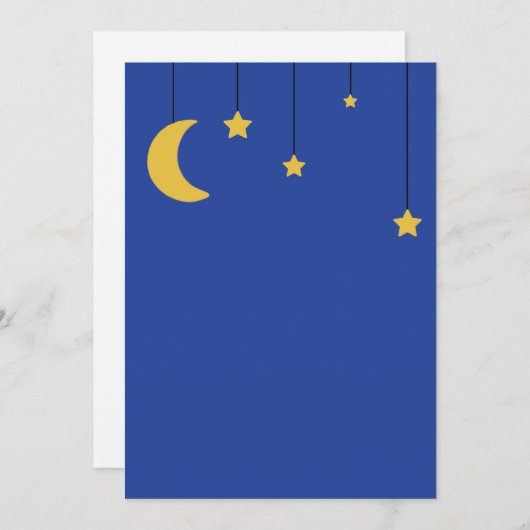 Invitation de la lune et des étoiles (Devant / Derrière)