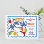 Invitation de la lutte contre l'eau (Debout devant)