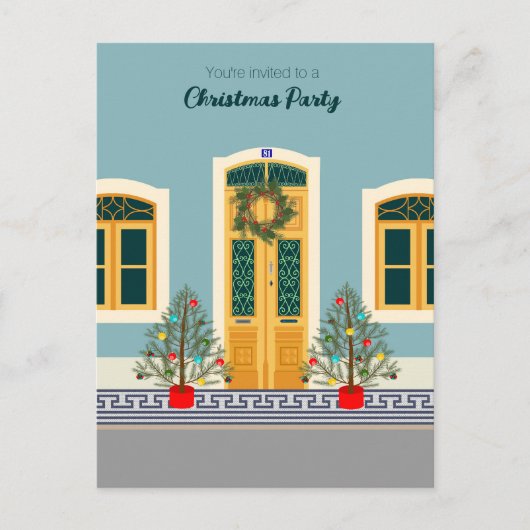 Invitation de la Maison portugaise de Noël (Devant)