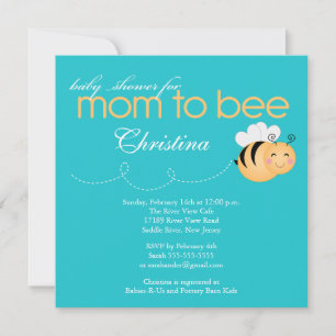 Invitation de la maman moderne à Baby shower