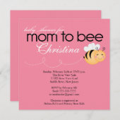 Invitation de la maman moderne à Baby shower (Devant / Derrière)