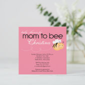 Invitation de la maman moderne à Baby shower (Debout devant)