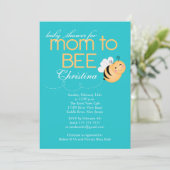 Invitation de la maman moderne à Baby shower (Debout devant)