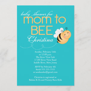 Invitation de la maman moderne à Baby shower