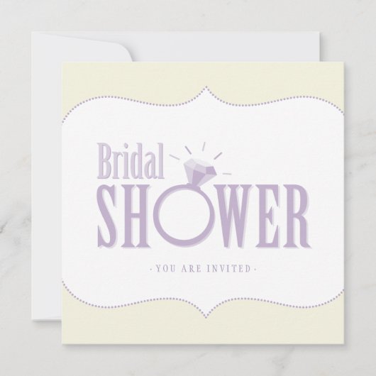 Invitation de la mariage Ring Bridal (Devant)