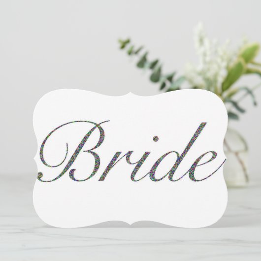 Invitation de la mariée (Debout devant)