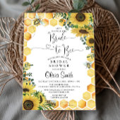 Invitation de la mariée à abeille Rustique de douc